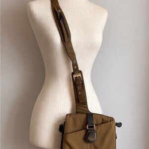 AmeriBag Healthy Back Bag Brown Nylon Crossbody Messenger